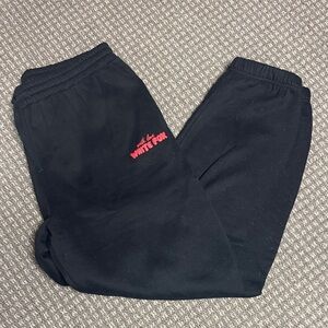 White Fox Black XL Sweatpants